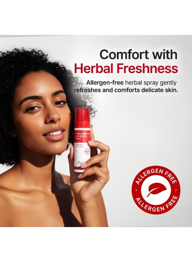 PURITO Hypochlorous Acid Facial Spray | Witch Hazel 5% + Forest Breeze | HOCl Facial Mist for Sensitive, Redness-Prone Skin | Refreshing Toner Mist | Korean Skincare, 100mL / 3.38 fl.oz - Image 4